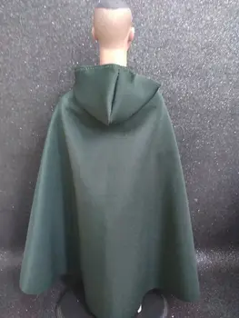Модель темно-зеленого плаща с кепкой в масштабе 1/6 для куклы мужского пола 12 дюймов HT DAM 17