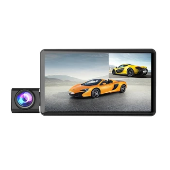 Модернизированная Видеорегистраторная камера с 4-дюймовым Большим Экраном 1080P с ИК-ночной Автомобильной камерой Max-Поддержка 128G, подходящая для автомобиля 17
