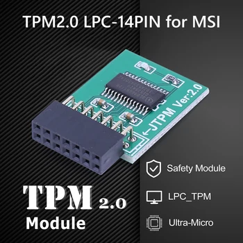 Модуль безопасности шифрования TPM2.0 Поддержка Win11, тест обновления, Надежный платформенный модуль, Запасные части для материнской платы MSI 16