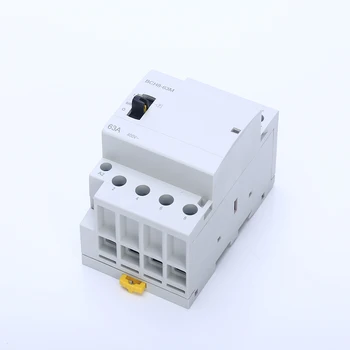 Модульный трехфазный контактор переменного тока с ручным переключателем управления на DIN-рейке DIY Smart Home Automation 12