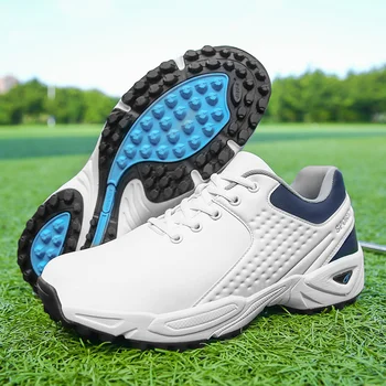 Мужская обувь для гольфа, обувь для прогулок на открытом воздухе, обувь для бега трусцой, обувь для быстрой шнуровки, Большая обувь для тренировки тренера по гольфу 47 6