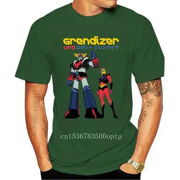 Мужская одежда Awesome Grendizer, футболка с роботом Ufo, мужская винтажная футболка из органического хлопка с мультяшным графическим принтом, дизайнер в стиле панк для парней