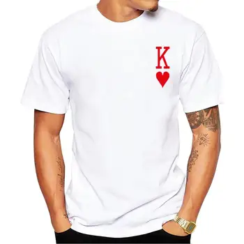 Мужская футболка FPACE Hipster King of Hearts, модные футболки, топы с принтом Red Heart King, футболки с коротким рукавом, незаменимая футболка 1