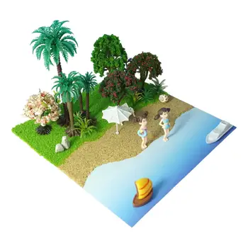 Наборы декораций для создания летних пляжных сцен в масштабе HO Наборы моделей пляжных сцен для воображения 2