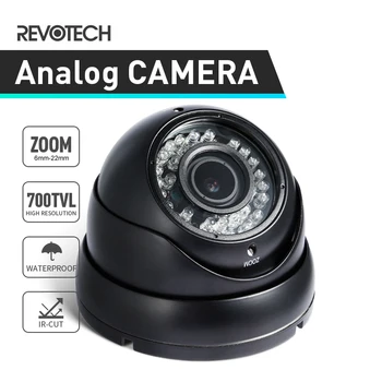 Наружная водонепроницаемая камера ночного видения с зумом 2.8-12mm 36 LED 700TVL Effio-E CCD/CMOS черная камера безопасности