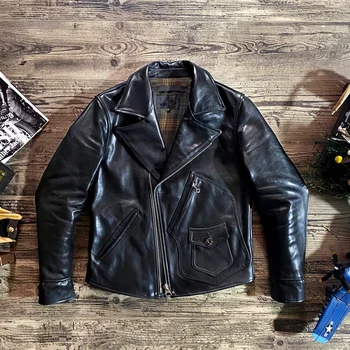 Натуральная овечья кожа роскошный бренд настоящая новая модная черная куртка мотоциклиста из воловьей кожи.качественное мужское пальто из натуральной кожи. тонкая винтажная кожа 7