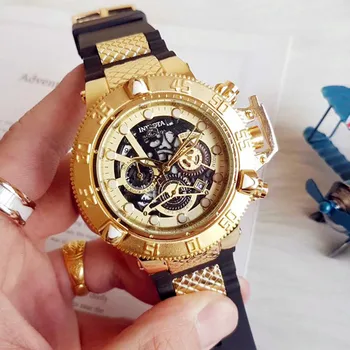 Непобедимые Мужские Наручные Часы С Хронографом Invincible Luxury Watch 100% Функциональный Invicto Reloj De Hombre Для Дропшиппинга