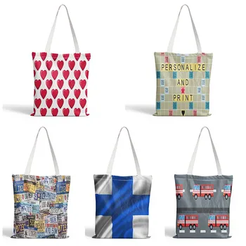 Новая Женская сумка для Покупок с Принтом, Женская Многоразовая Холщовая сумка Harajuku, Повседневная Забавная сумка С Граффити, Сумки-Тоут