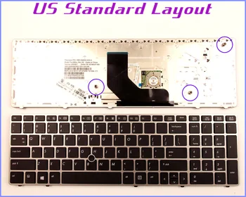 Новая клавиатура с американской раскладкой для ноутбука HP 55010KS00-289-G 55010JN00-203-G 55012PG00-035-G/Notebook С Серебряной рамкой и указкой