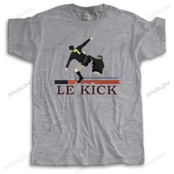 Новая мужская забавная футболка, черные топы для мужчин LE KICK JY CANTONA, Забавная Модная футболка Унисекс в стиле хип-хоп, Евро Размер, прямая доставка 12