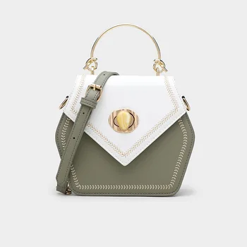 Новая сумка женская летняя свежая и простая сумка на цепочке через одно плечо модная универсальная мини-портативная диагональная сумка 9