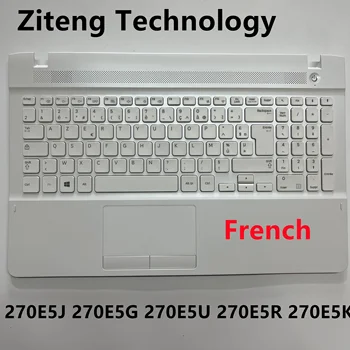 НОВАЯ французская клавиатура для ноутбука с подставкой для рук Samsung 270E5G 270E5E 270E5J 270E5U 270E5R 270E5K Клавиатура ноутбука C крышкой