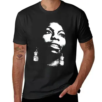 Новая футболка Nina Simone, мужская милая одежда, мужские футболки с длинным рукавом 10