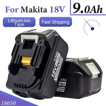 Новейшая Перезаряжаемая Батарея 9.0Ah для Электроинструмента Makita 18V BL1860 BL1850 BL1840 9000mah для замены makita 18v 11