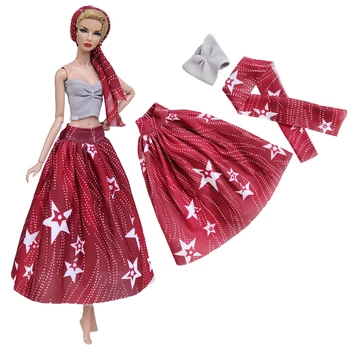 Новейшее кукольное платье NK, праздничная модель ручной работы, Модная юбка для куклы Барби, Аксессуары, Детские игрушки, Подарок для девочки 274A 8X