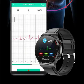 Новые Горячие Продаваемые Смарт-Часы PPG + ЭКГ Мониторинг Температуры Тела IP68 Водонепроницаемый Пользовательский Циферблат AI Медицинская Диагностика SmartWatch