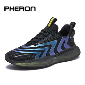 Новые Дышащие кроссовки для бега Для мужчин, Большие Размеры 39-45, Легкие кроссовки для ходьбы, уличные кроссовки для бега на подушках, мужская обувь 3