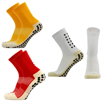 Новые мужские спортивные носки С толстым полотенцем снизу, мужские нескользящие футбольные носки со средней трубкой, баскетбольные носки, спортивные чулки 10