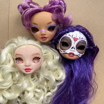 Новые радужные кукольные головы, красочные живые блестящие кукольные глаза, оригинальные шарики для замены кукольных глаз, высококачественные детали для кукольных поделок 2