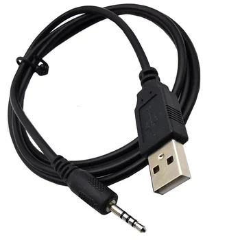 Новый кабель для зарядки наушников от 1 метра USB до 2,5 мм Кабель для передачи данных для загрузки/зарядки/преобразования звука в MP3/MP4