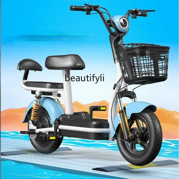 Новый маленький электромобиль Fuka, новый электрический велосипед национального стандарта, двухколесный скутер для родителей и детей, автомобиль с литиевым аккумулятором 5