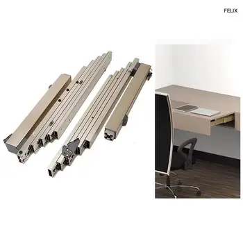 НОВЫЙ многосекционный скрытый стол-слайдер, многофункциональный Выдвижной Складной обеденный стол, Выдвижная рейка, плоский толчок с направляющими для ног 12