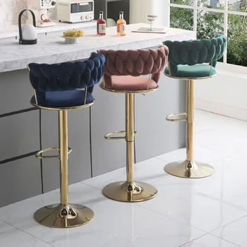 Обеденные стулья в скандинавском стиле, Эргономичный Золотой Элегантный табурет с акцентом, Роскошные обеденные стулья, Современная мебель для столовой Sillas Para Comedor 10