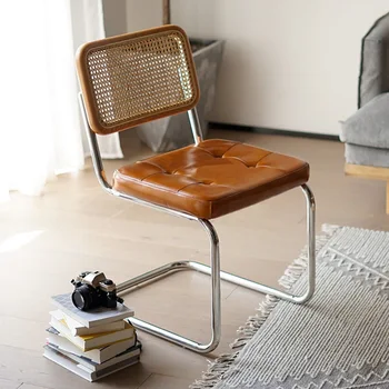 Обеденные стулья для отдыха в кафе Nordic Индивидуальное кресло Эргономичные Современные Обеденные стулья Дизайнерская мебель для балкона Fauteuil