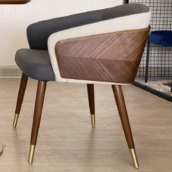 Обеденный стул скандинавского современного дизайна, кресло с деревянной ножкой, Высококачественные Уникальные стулья, Удобный Пол, Мебель для интерьера Sillas