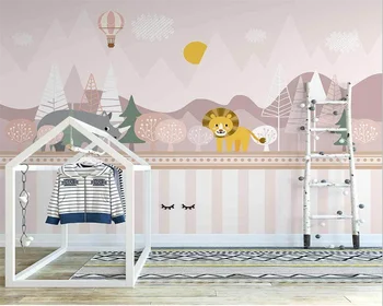 обои для детской комнаты beibehang papel de parede на заказ в скандинавском стиле с ручной росписью 