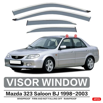 Оконный козырек для Mazda 323 BJ 1998 1999 2000 2001 2002 2003 Автоматический дверной козырек для защиты от непогоды Защитные стекла 10