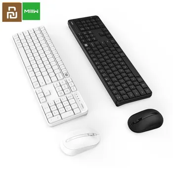 Оригинальная офисная клавиатура и мышь Youpin MIIIW RF с частотой 2,4 ГГц, 104 клавиши для ПК с Windows, совместимая с Mac портативная USB-клавиатура