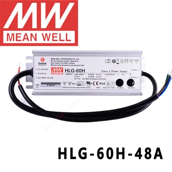Оригинальный Mean Well HLG-60H-48A для улицы/высотного помещения/теплицы/парковки meanwell Мощностью 60 Вт с Постоянным Напряжением и Постоянным током Светодиодный Драйвер 11