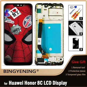 Оригинальный Для Huawei Honor 8C ЖК-дисплей С Сенсорным Экраном Digitizer В Сборе Для 6,26-дюймового Honor Paly 8C BKK-AL10 BKK-L21 С рамкой 8