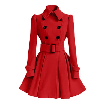 Пальто Cacocala для женщинзимняя куртка женская 2023 женская одежда красное пальто женская