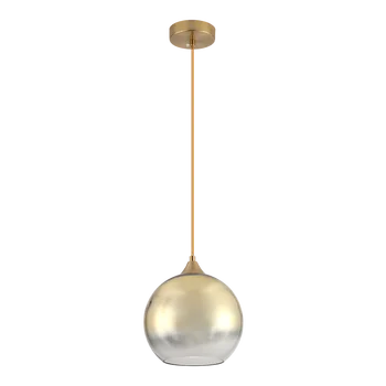 Подвесной стеклянный шар, украшение спальни, Гальванический Полусферический Градиентный стеклянный кулон, светильник для украшения ресторана 4