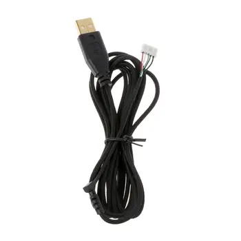Позолоченная прочная нейлоновая плетеная леска, USB-кабель для мыши, сменный провод для мыши Razer Naga 2014