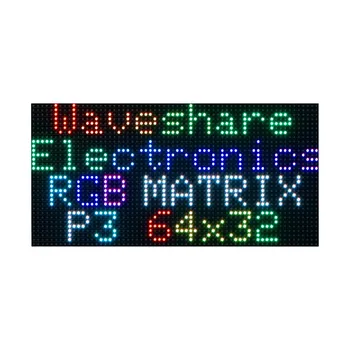 Полноцветная светодиодная матричная панель RGB, шаг 3 мм, 64 × 32 пикселя, регулируемая яркость 10