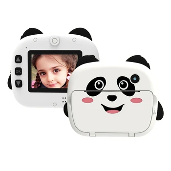 Портативная детская камера мгновенной термопечати с 2,4-дюймовым экраном 1080P, цифровая камера для фото Селфи, термопечать без чернил 10