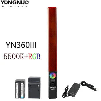 Портативная светодиодная видеосъемка YONGNUO YN360 III YN360III с цветовой температурой 5500k RGB для студийной съемки на открытом воздухе и видеозаписи 4