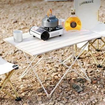 Портативный стол из алюминиевого сплава, Складной стол для кемпинга, Самоуправляемое оборудование, Складной стол для барбекю, стол для пикника на открытом воздухе 11