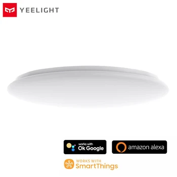 Потолочный светильник Yeelight Arwen Smart LED Красочный Рассеянный Свет 50 Вт 220 В 450C / 550C Работает нормально Приложение Google Alexa SmartThings Mihome 12