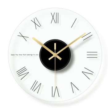 Прозрачное Стекло Креативные Настенные часы Современный дизайн Часовой механизм для Гостиной Подвесной стол для кухни Horloge Murale Decor SC201 2