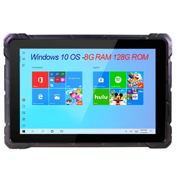 Промышленный Ip67 10-дюймовый прочный планшетный ПК Windows10 8g Ram 128 гб Gps Rj45 Камера заднего вида 5.0 mp Отпечаток пальца Промышленный Прочный планшет 4
