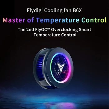 Радиатор быстрого охлаждения Flydigi B6 B6X, универсальный бесшумный вентилятор-охладитель для мобильного телефона, полупроводниковый радиатор мощностью 20 Вт с RGB-подсветкой 17