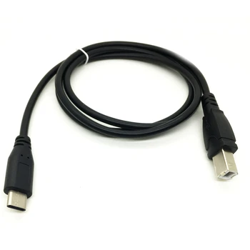Разъем Micro USB Type-c от usb male до стандартного кабеля USB 2.0 B Type для передачи данных для жесткого диска и принтера-сканера длиной 1 м 8