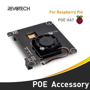 Разъем POE для Raspberry Pi, соответствующий стандарту IEEE802.3af, выход 5V 2.4A и охлаждающий вентилятор 25x25 мм для Raspberry Pi 3B + / 4B 4