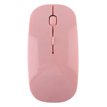 Розовая Bluetooth-совместимая Беспроводная Мышь 2,4 ГГц Mous USB Оптическая Перезаряжаемая Мышь для Компьютера Ноутбук PC Macbook Gaming Mouse Gamer 12