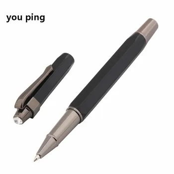 Роскошная офисная ручка-роллер 978 Черного цвета Класса Люкс, новые канцелярские принадлежности для школьников, ручки 3