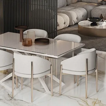 Роскошные кухонные обеденные стулья для гостиной Nordic Эргономичный обеденный стул для салона Офисная спальня Элегантная мебель для дома Cadeiras XY50DC 14